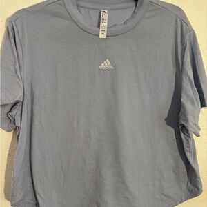 adidas light blueShort Sleeve Logo Tee